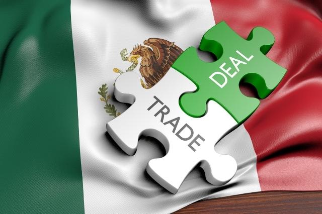 Foreign trade regulation in Mexico 2022 - puzzle with mexico's flag